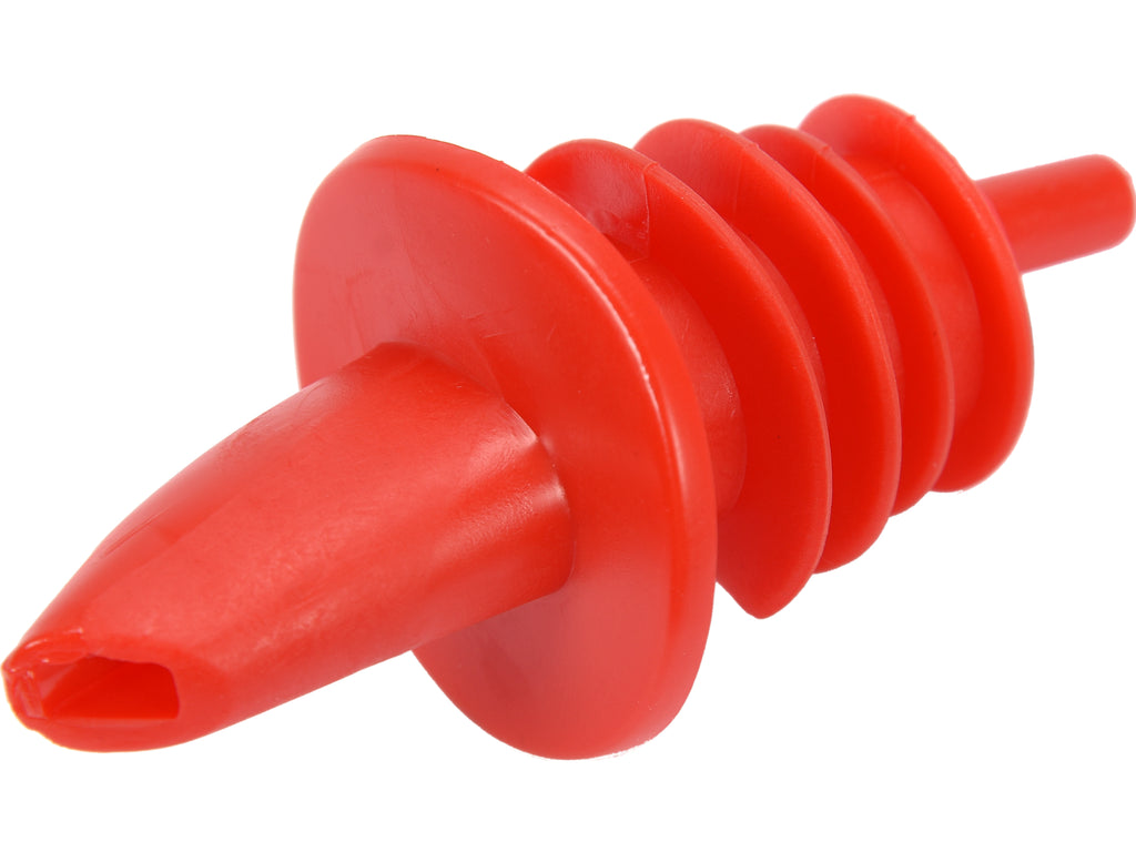 Rode Plastic Dop Met Buis