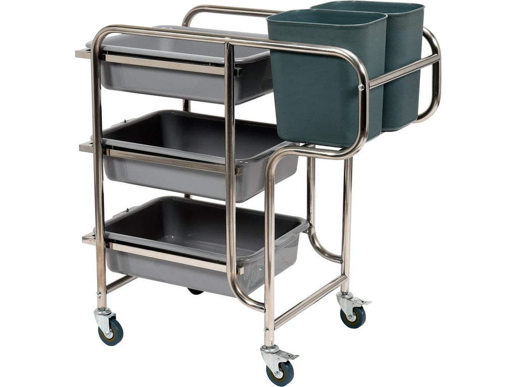 Kelnerwagen Met 3 Platen Met 5 Containers