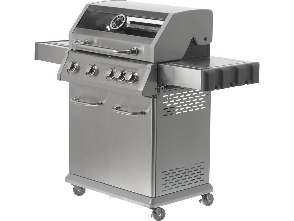 Itami 4+1 Gasgrill, Roestvrij Staal, 14,2KW, Met Glas