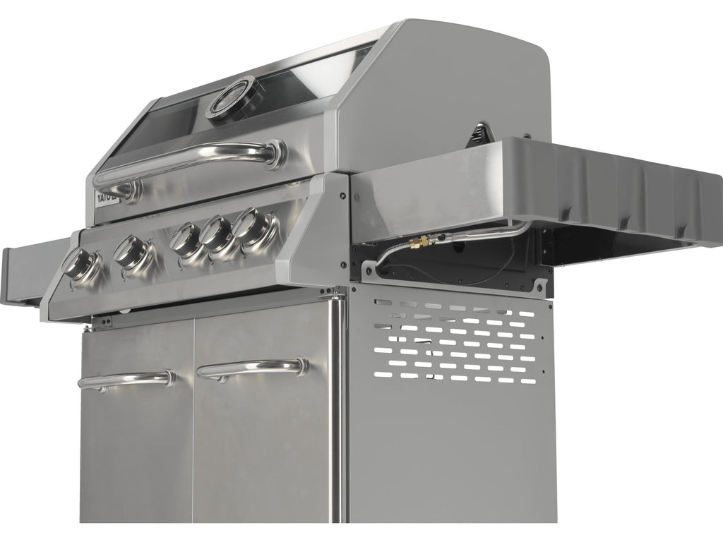 Itami 4+1 Gasgrill, Roestvrij Staal, 14,2KW, Met Glas