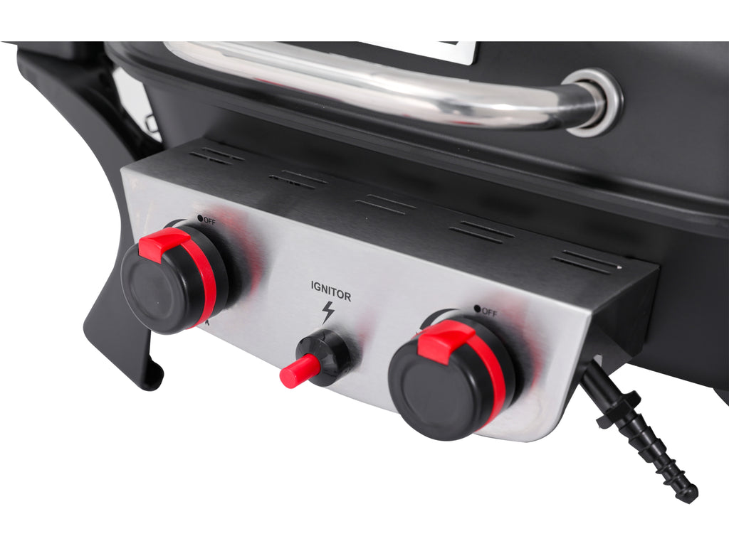 Yake Draagbare Gasgrill, 2 Branders, 5KW Yake