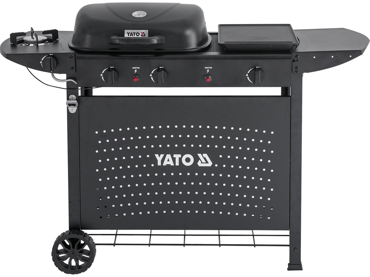Asahi 2+2 Gasgrill, 5KW, 3IN1