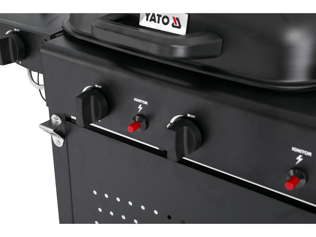 Asahi 2+2 Gasgrill, 5KW, 3IN1