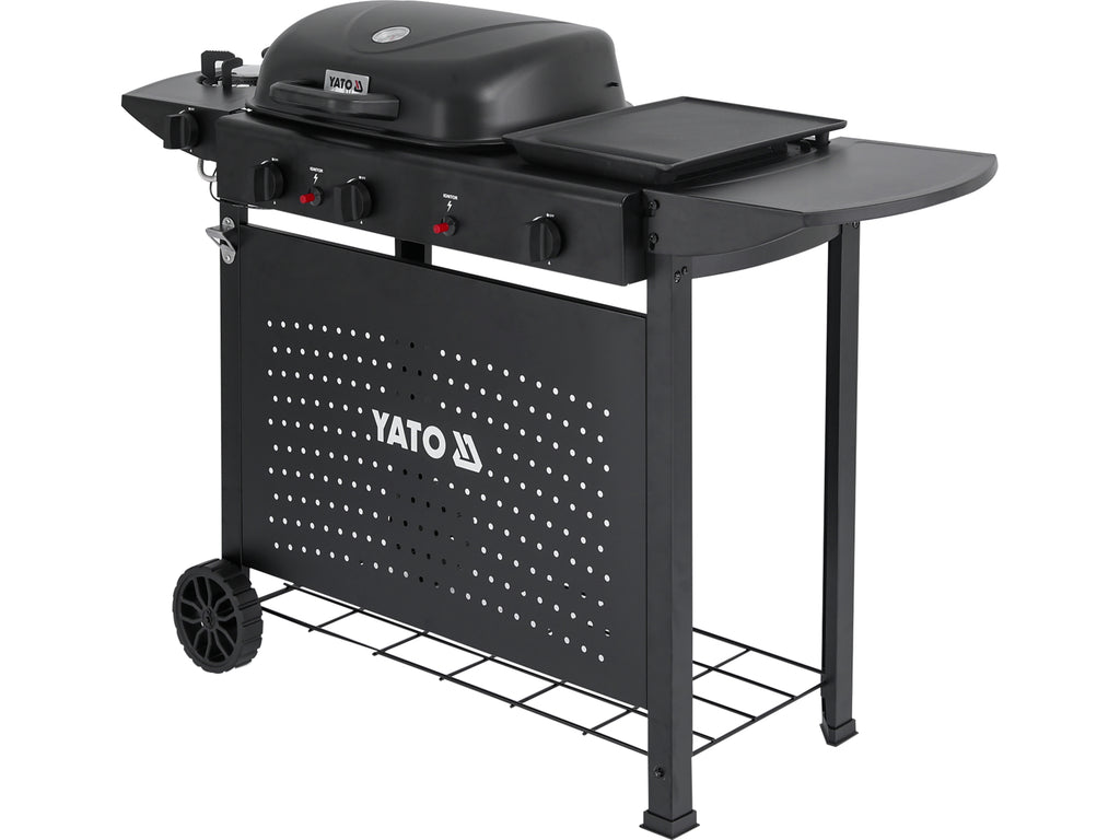 Asahi 2+2 Gasgrill, 5KW, 3IN1