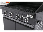 Okaya 4+1 Gasgrill, 14,5 Kw, Met Glas