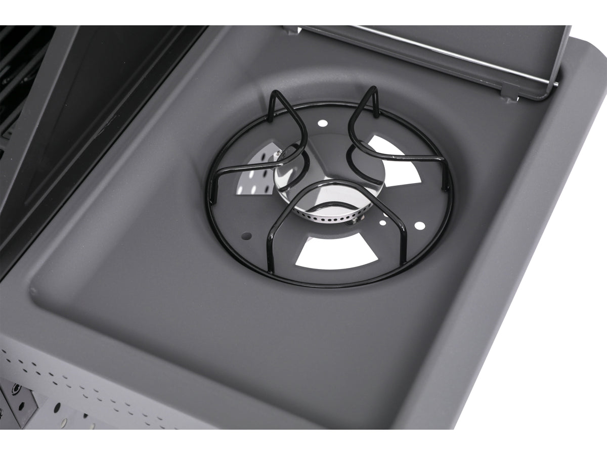Okaya 4+1 Gasgrill, 14,5 Kw, Met Glas