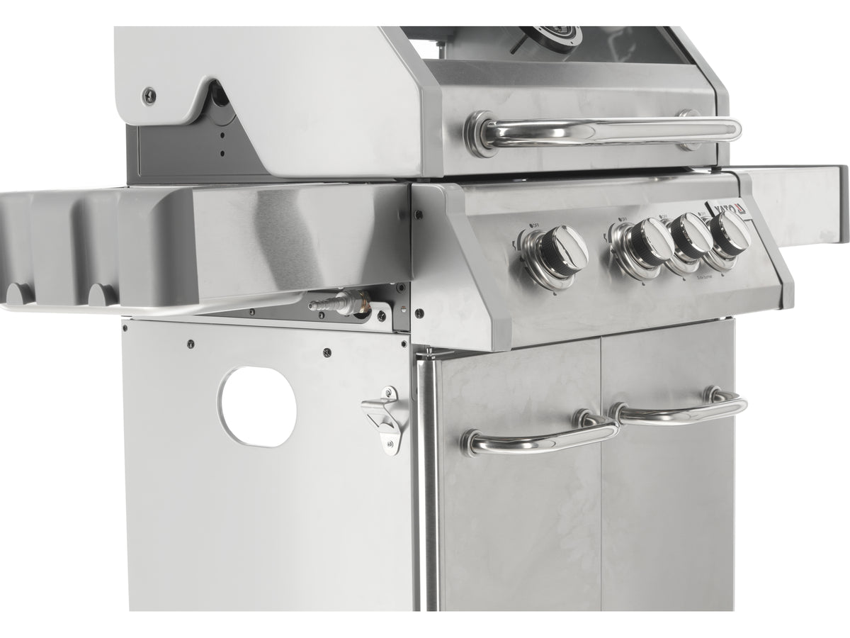 Itami 3+1 Gasgrill, Roestvrij Staal 11,5KW, Met Glas