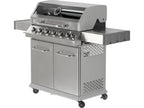 Itami 6+1 Gasgrill, Roestvrij Staal 20,5KW, Met Glas