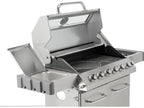Itami 6+1 Gasgrill, Roestvrij Staal 20,5KW, Met Glas