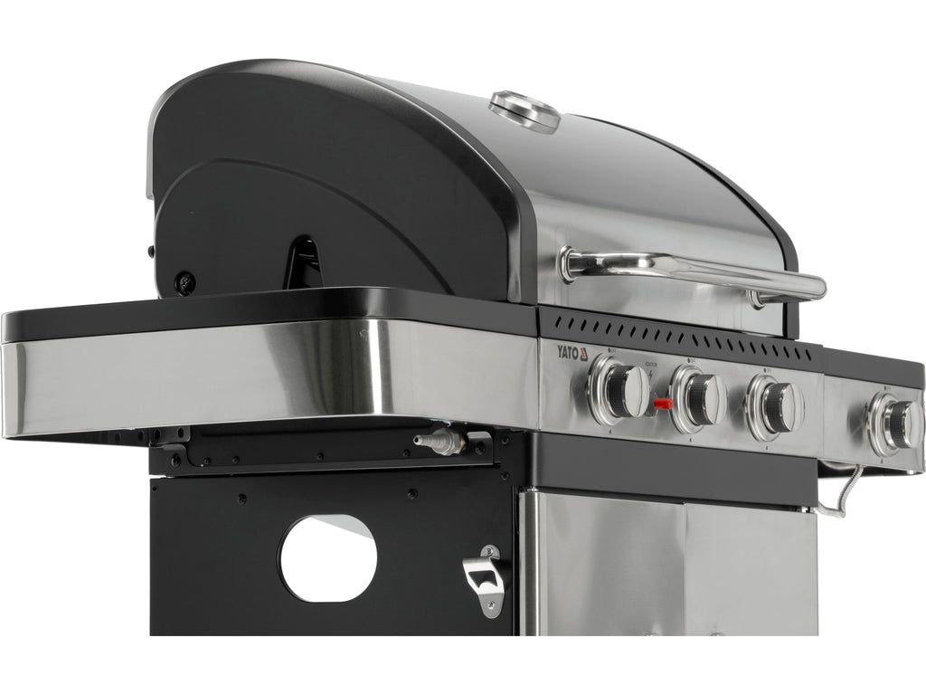 Zushi 3+1 Gasgrill, Roestvrij Staal 11,2KW