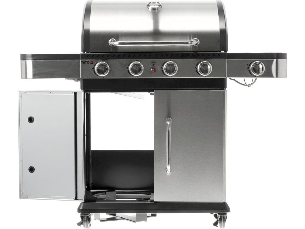 Zushi 4+1 Gasgrill, Roestvrij Staal 14,2KW