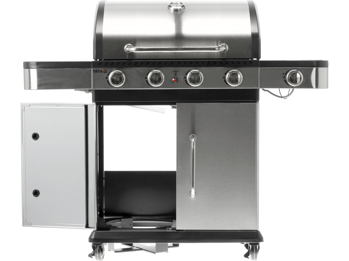 Zushi 4+1 Gasgrill, Roestvrij Staal 14,2KW