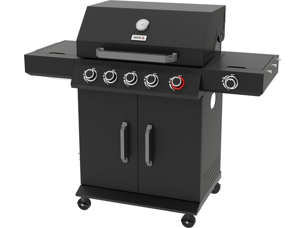 Yato 5+1 19KW Zwarte Gasgrill