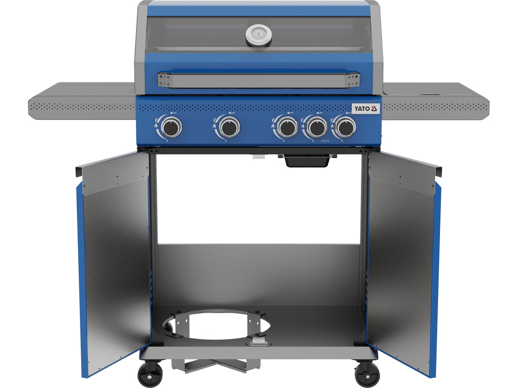 Gasgrill Itami 4+1, 14,5KW, Blauw