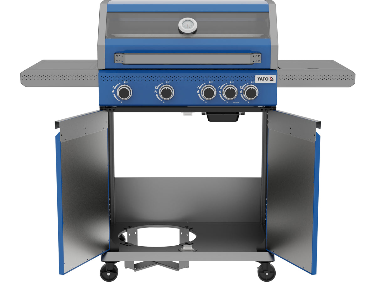 Gasgrill Itami 4+1, 14,5KW, Blauw