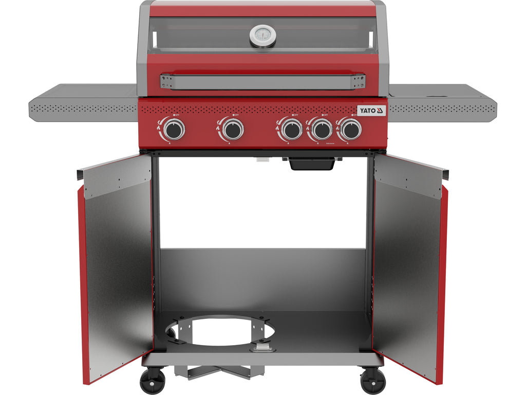 Gasgrill Itami 4+1, 14,5KW, Rood