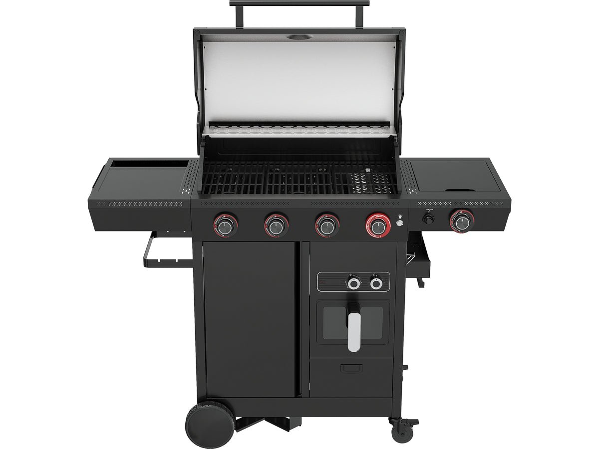 Grill Gas 4+1 Met Vetvrije Frituren, 16KW