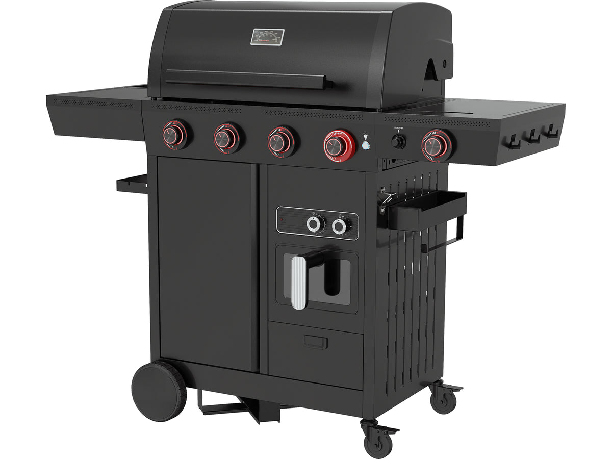 Grill Gas 4+1 Met Vetvrije Frituren, 16KW