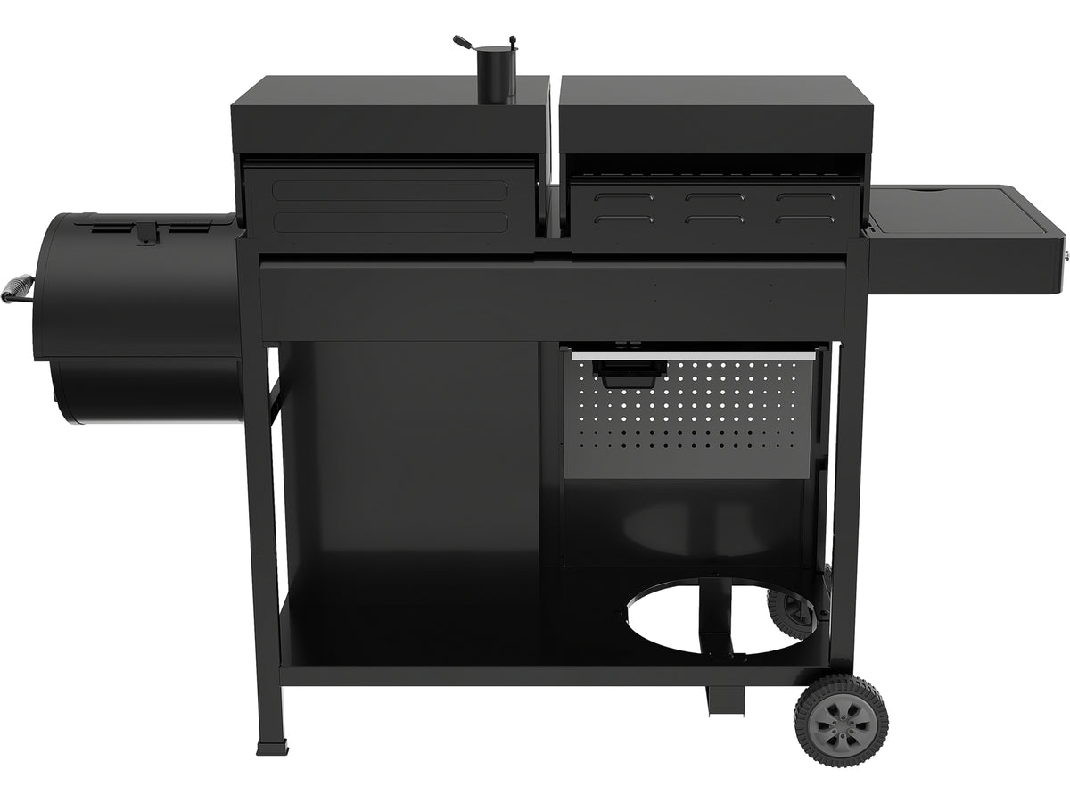 Grill 3W1, Gas + Houtskool + Roker, 8,5KW