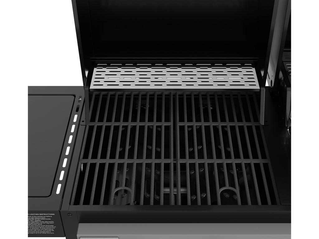 Grill 3W1, Gas + Houtskool + Roker, 8,5KW