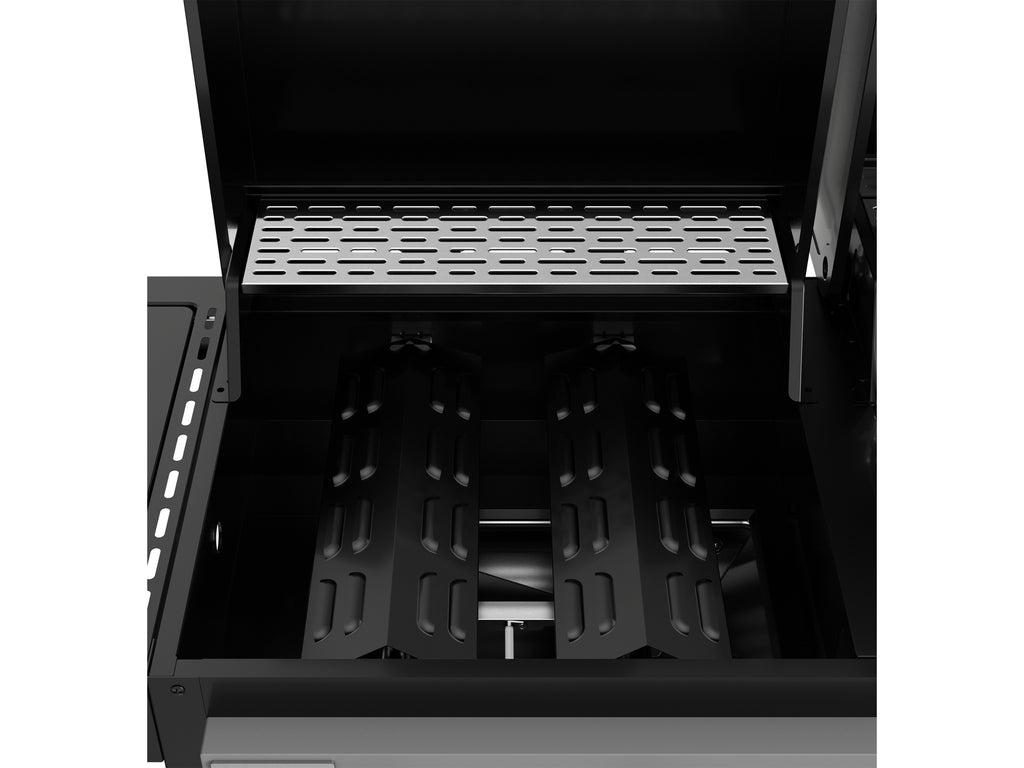 Grill 3W1, Gas + Houtskool + Roker, 8,5KW
