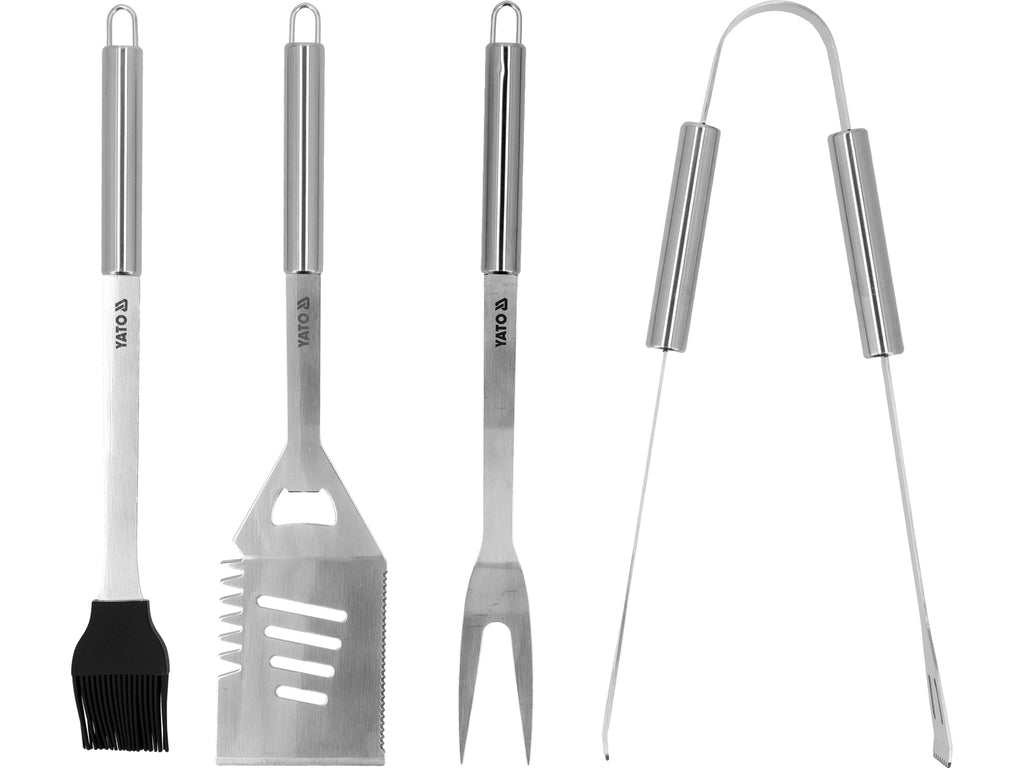 Bbq Set 4 Stuks, Roestvrij Staal