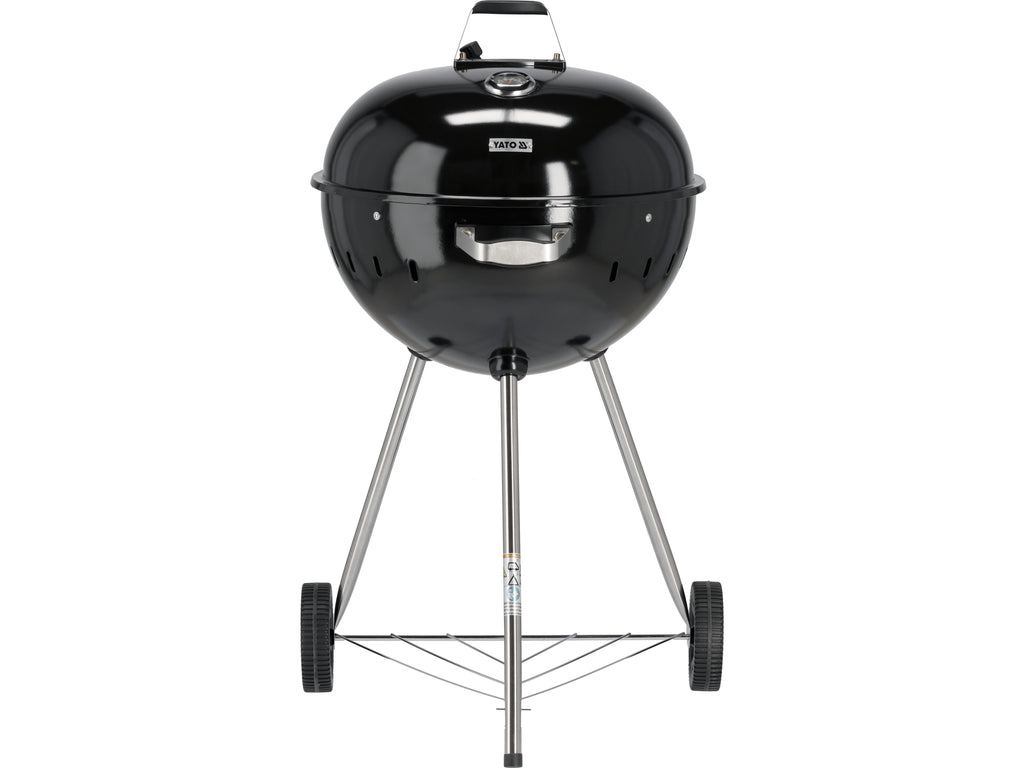 Ronde Houtskoolgrill 54CM Zwart