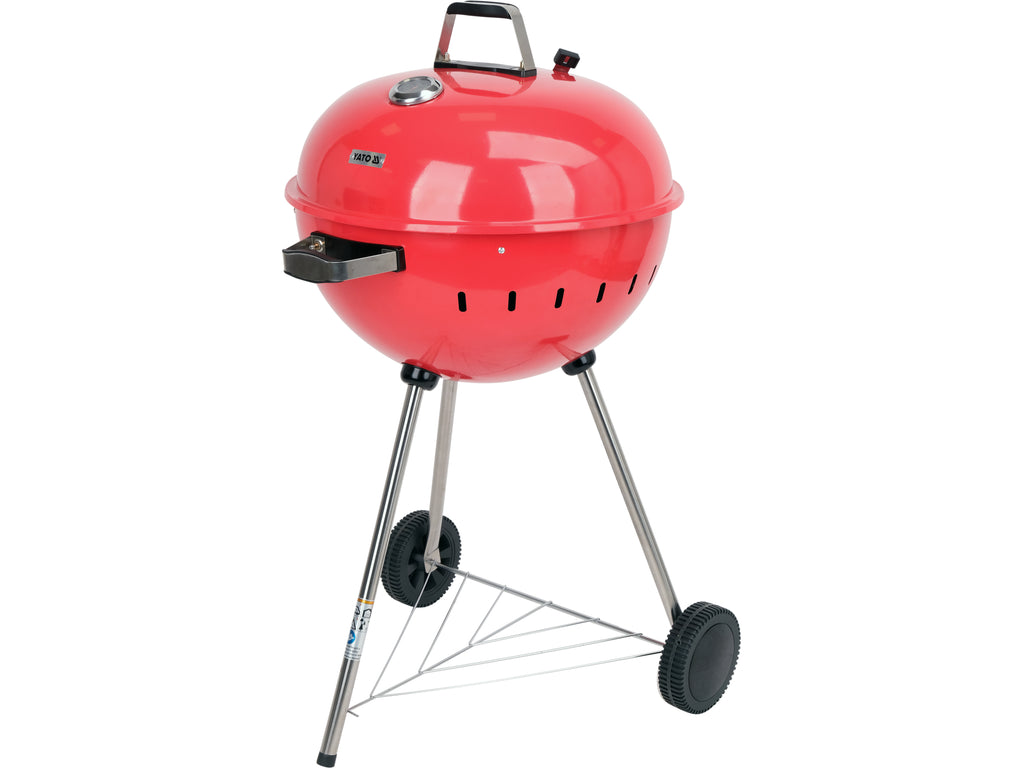 Ronde Houtskoolgrill 54CM Rood