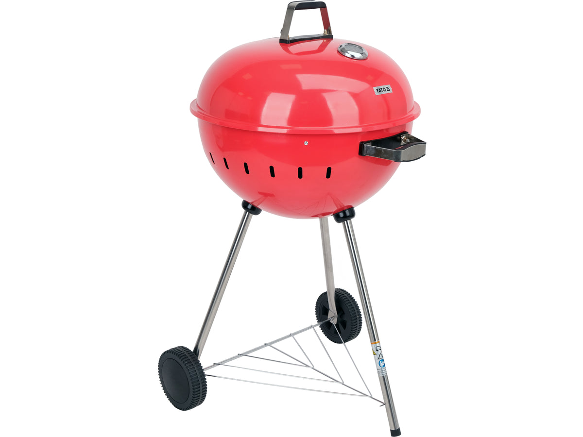 Ronde Houtskoolgrill 54CM Rood