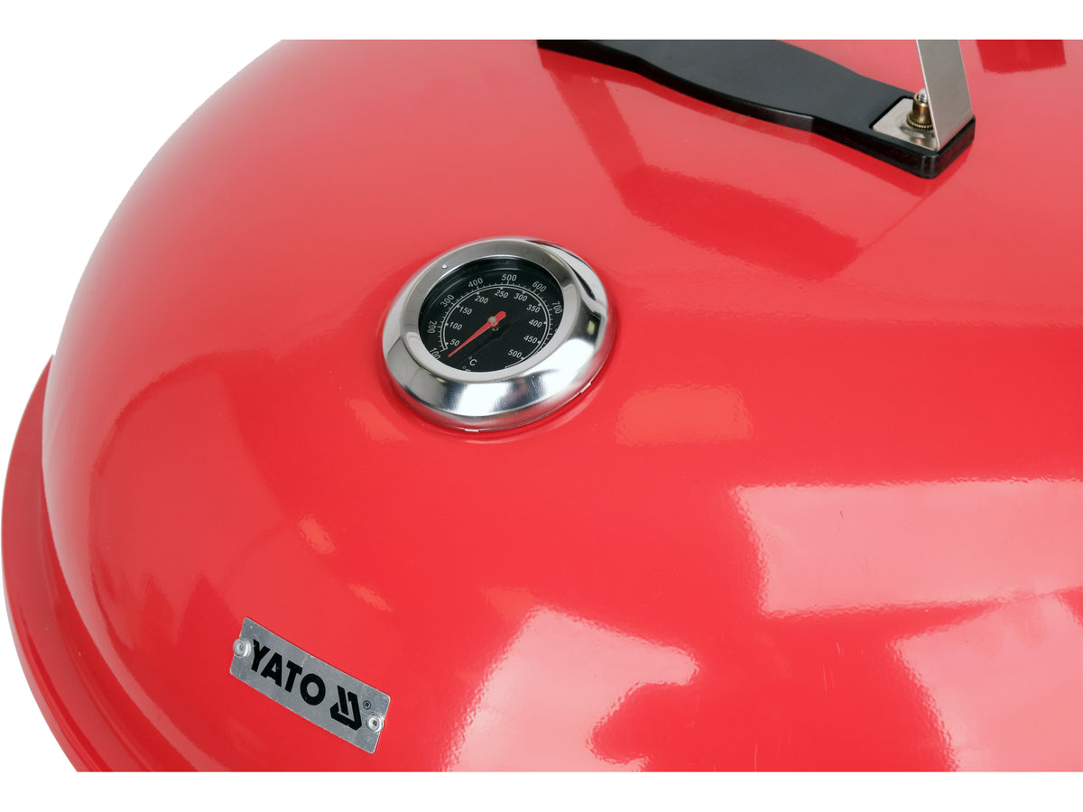 Ronde Houtskoolgrill 54CM Rood