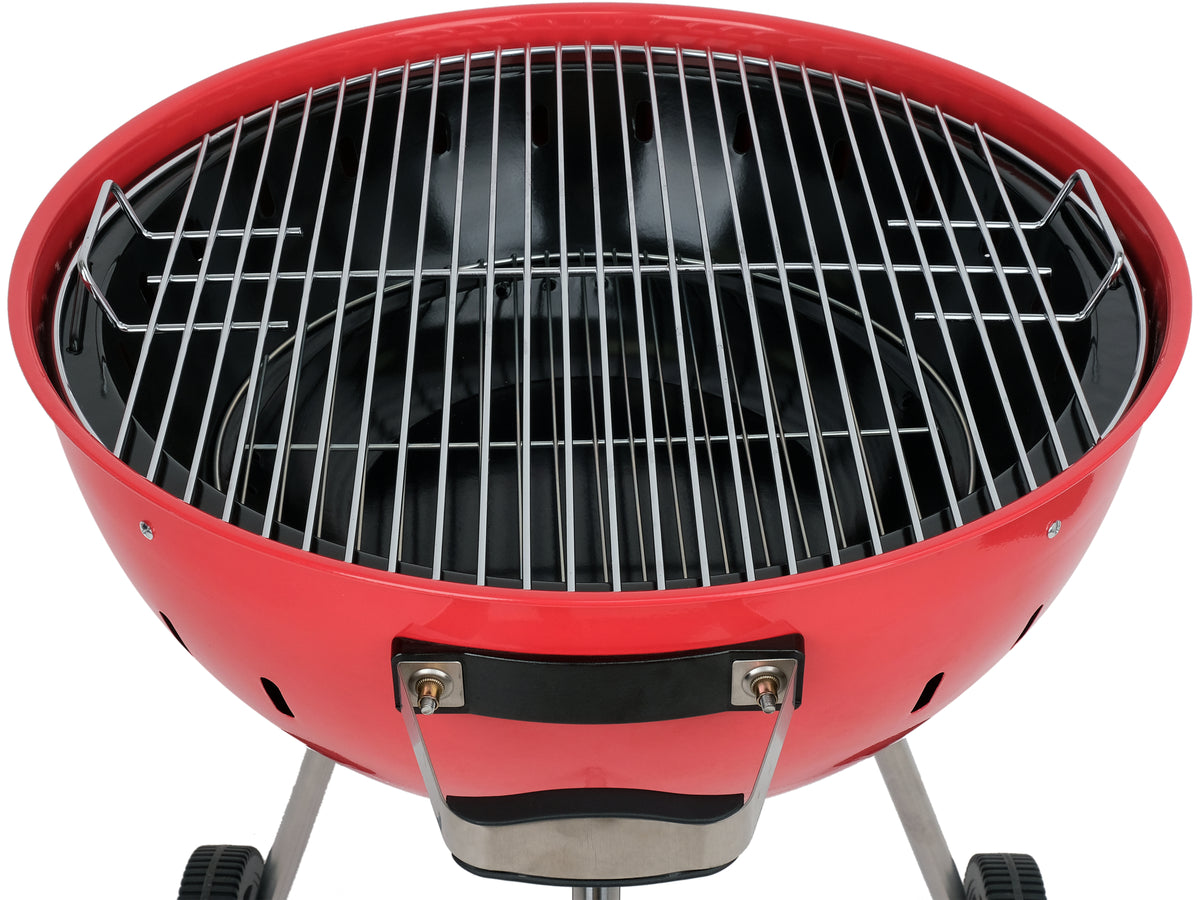 Ronde Houtskoolgrill 54CM Rood