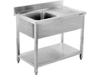 Tafel Met Enkele Gootsteen 100X60 CM