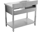 Tafel Met Enkele Gootsteen 100X60 CM