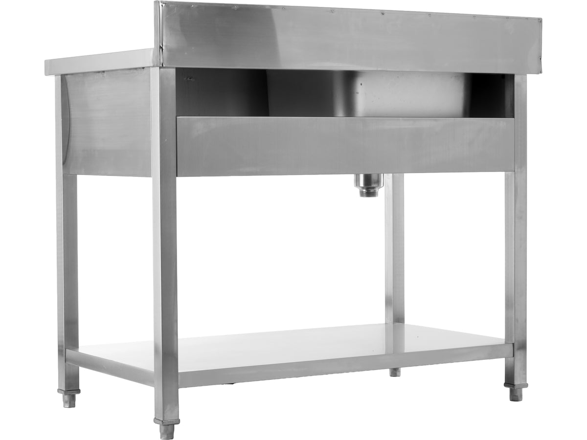 Tafel Met Enkele Gootsteen 120X60 CM