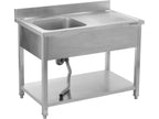 Tafel Met Enkele Gootsteen 120X60 CM
