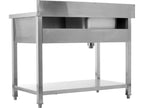 Tafel Met Enkele Gootsteen 140X60 CM