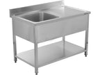 Tafel Met Enkele Gootsteen 120X70 CM