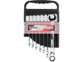 Combinatiesleutels Met Ratel 10-19 Mm, Set Van 7 Stuks.