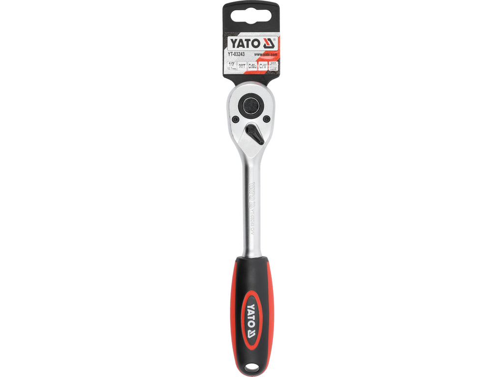 Rechte Ratel Met Platte Handvat 1/2'' 90T