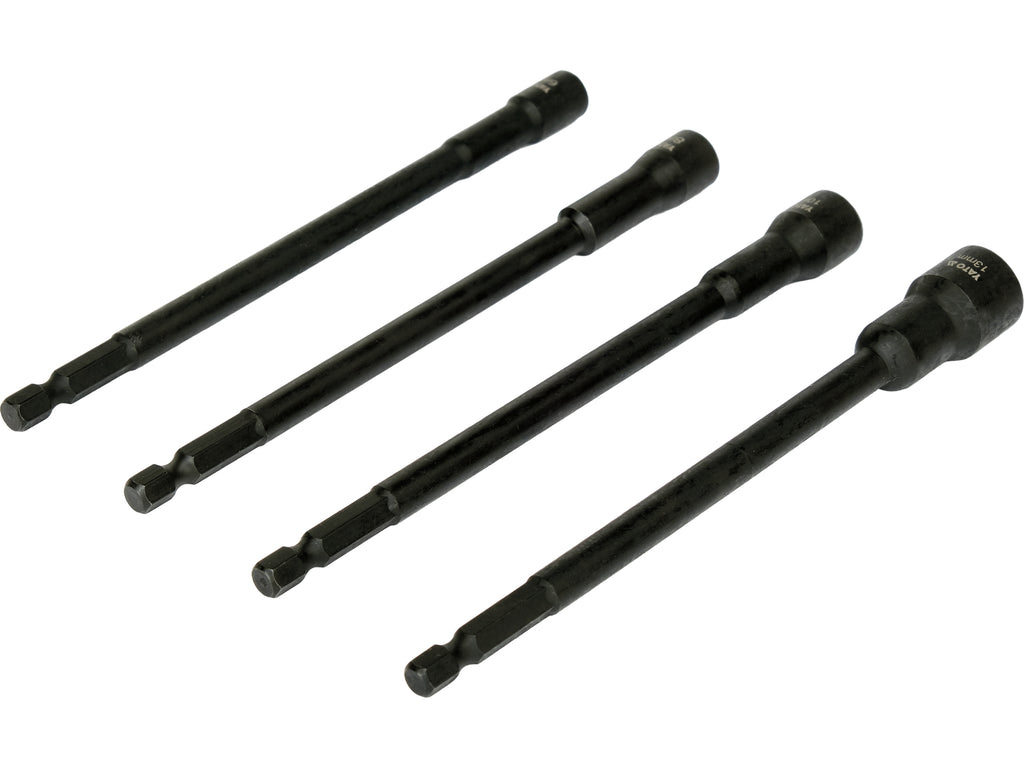 Set Van 1/4" Magnetische Doppen 150MM 4 Stuks