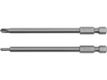 Schroefdraadtips 1/4'', Tri-Wing: 0X100MM, 1X100MM