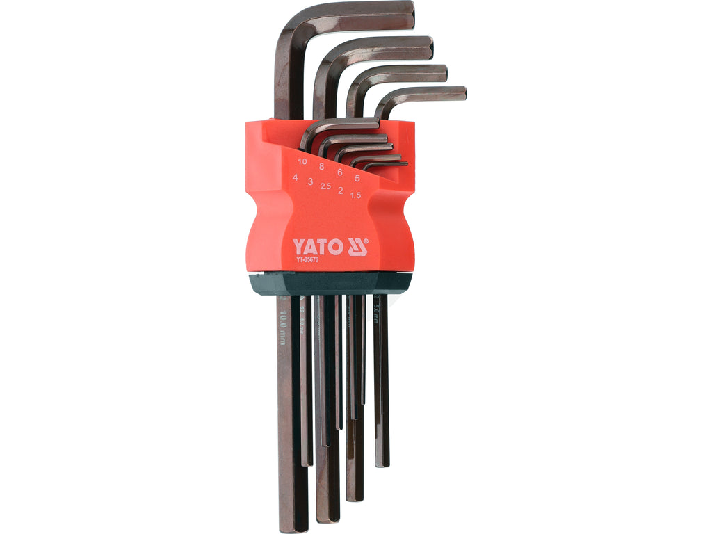 Long Hex Key Set 1.5-10MM 9PCS