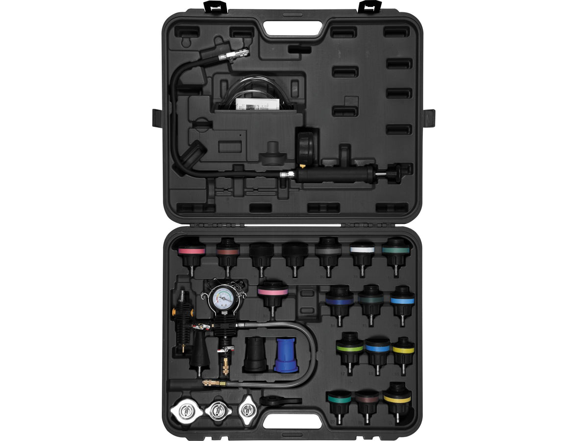 Kit Voor Diagnose En Onderhoud Van Het Koelsysteem, Bevat 28 Elementen.