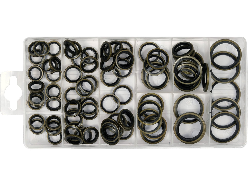 Set Metalen En Rubber Ringen. 90 Stuks. Mix Van Maten