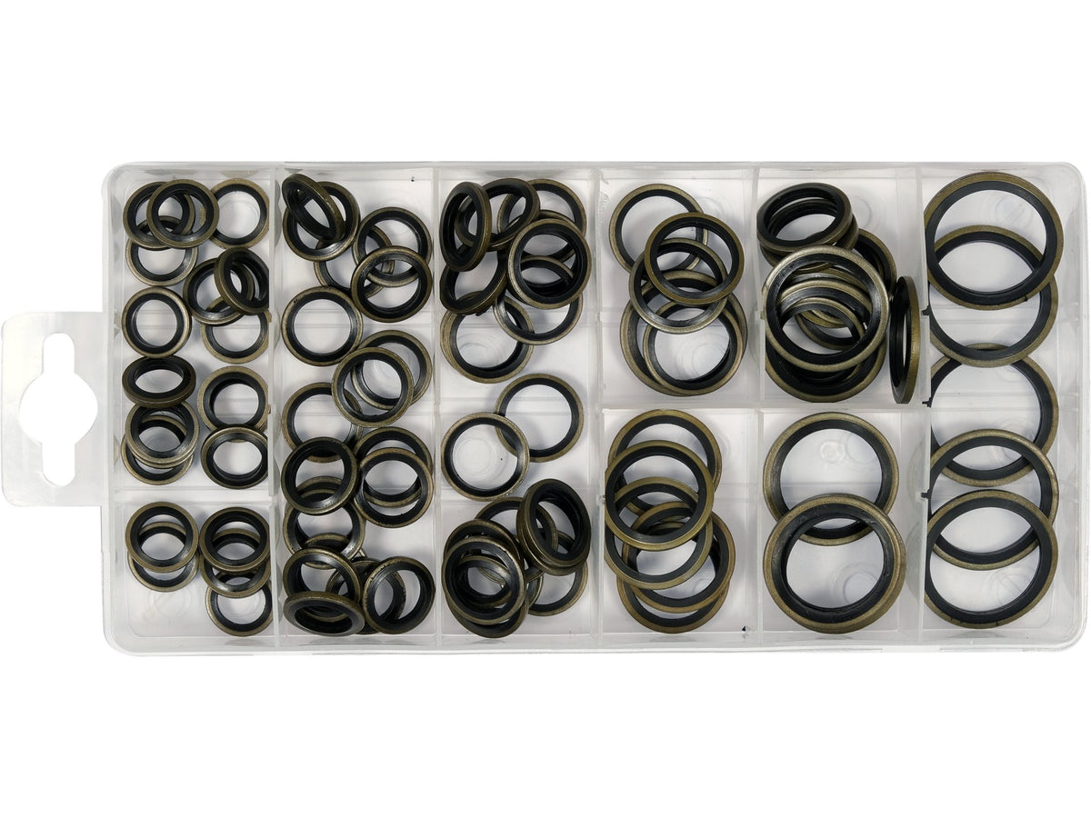 Set Metalen En Rubber Ringen. 90 Stuks. Mix Van Maten