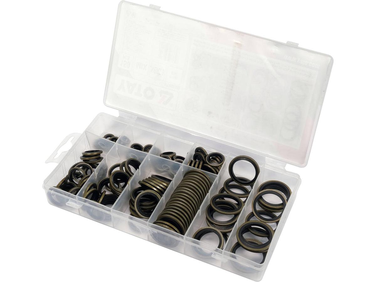 Set Metalen En Rubber Ringen, 150 Stuks. Mix Van Maten