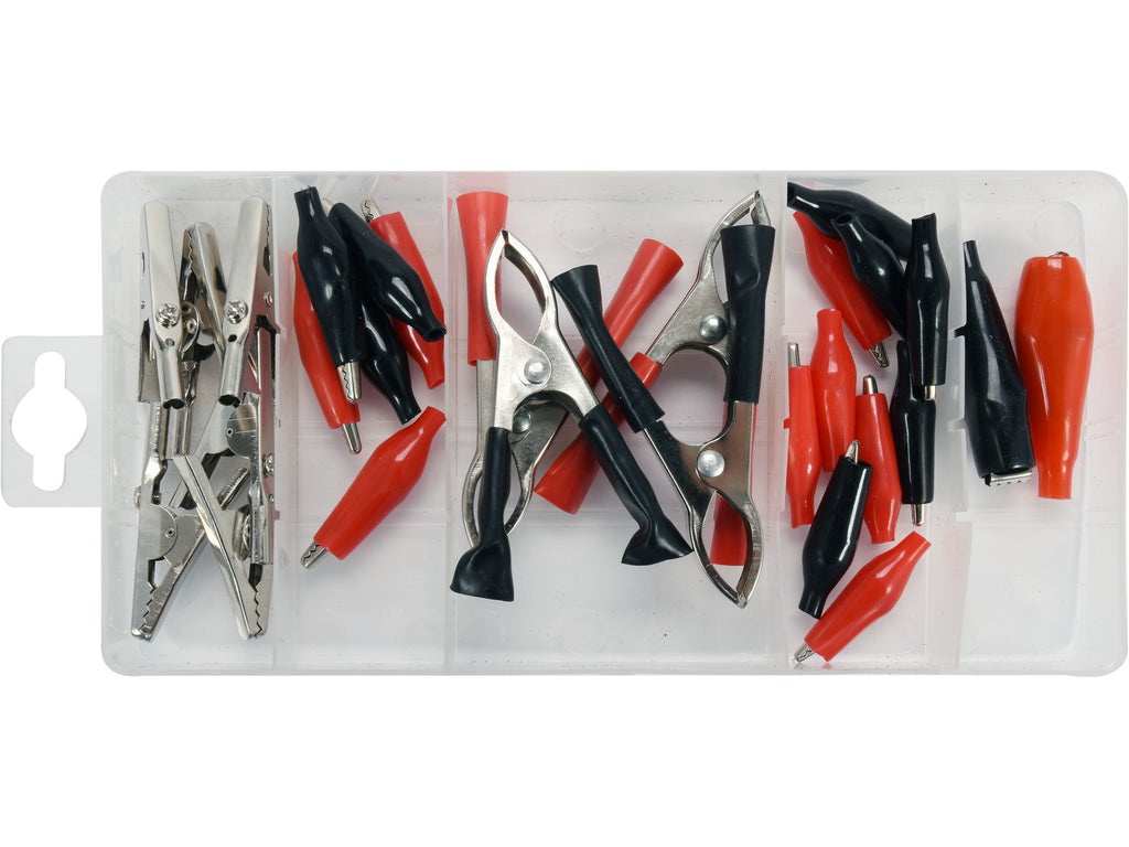Elektrische Krokodilclips Set Van 28 Stuks.