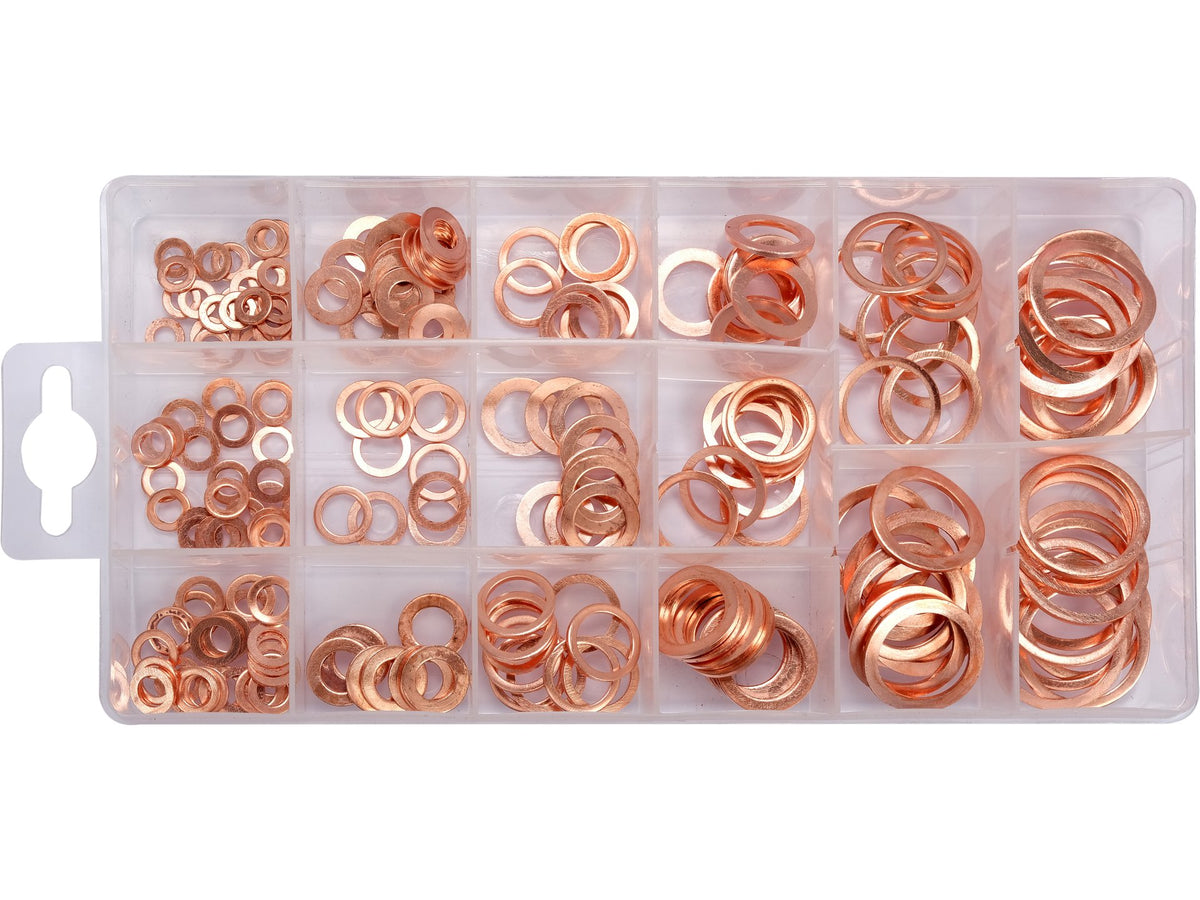 Set Zachte Koperen Ringen 220 St.