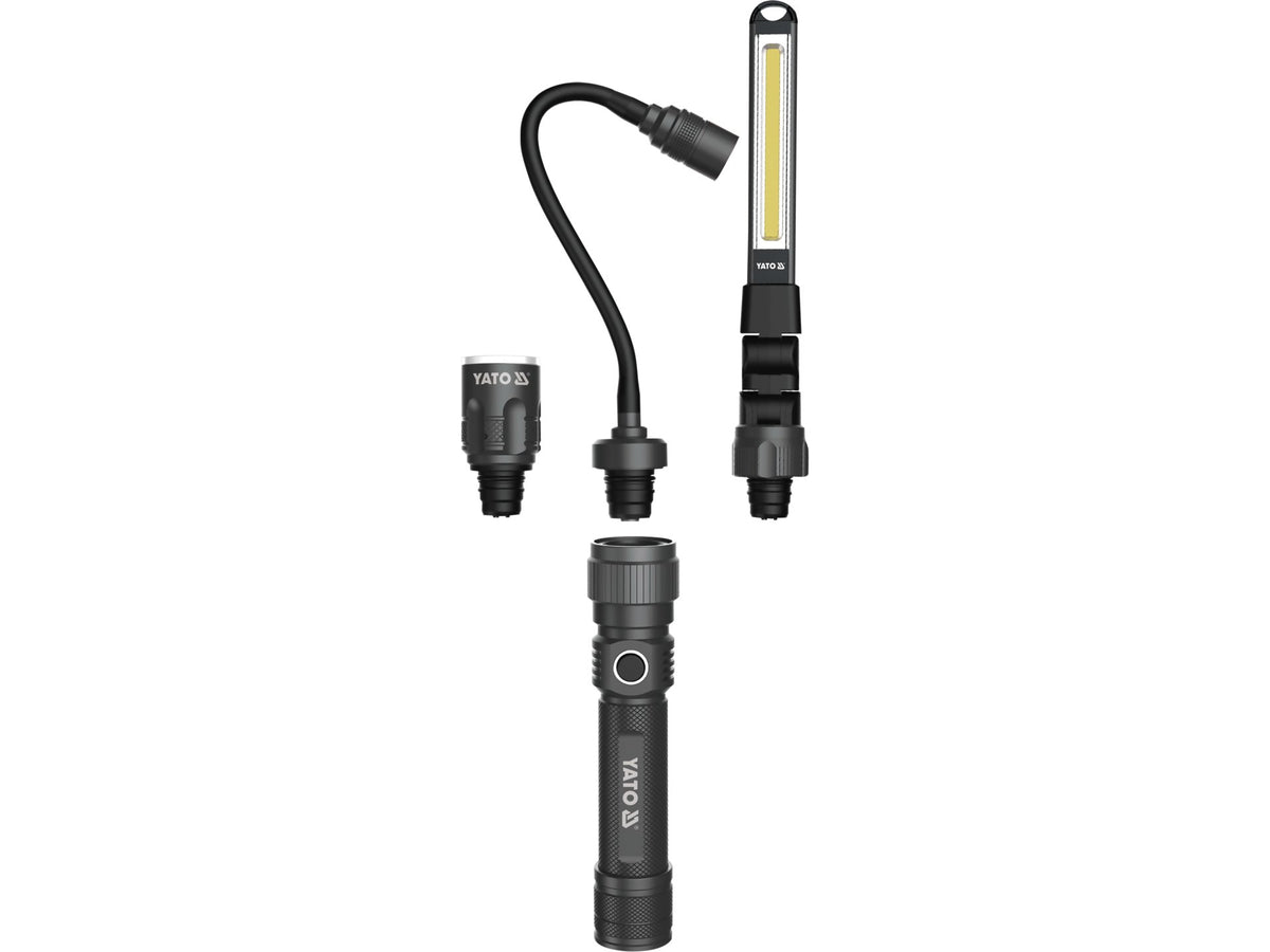 3IN1 Werkplaatslamp In Kast 380LM, LI-ION 3,7V 2200MAH, IP54