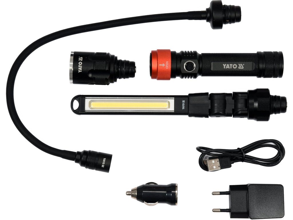 3IN1 Werkplaatslamp In Kast 380LM, LI-ION 3,7V 2200MAH, IP54